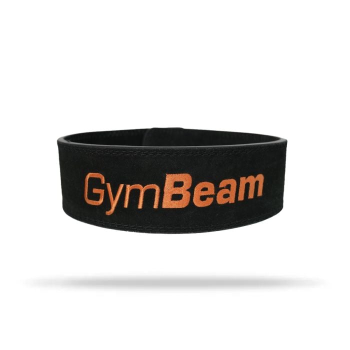 Weightlifting Belt LEVER Black/Orange - GymBeam XXL