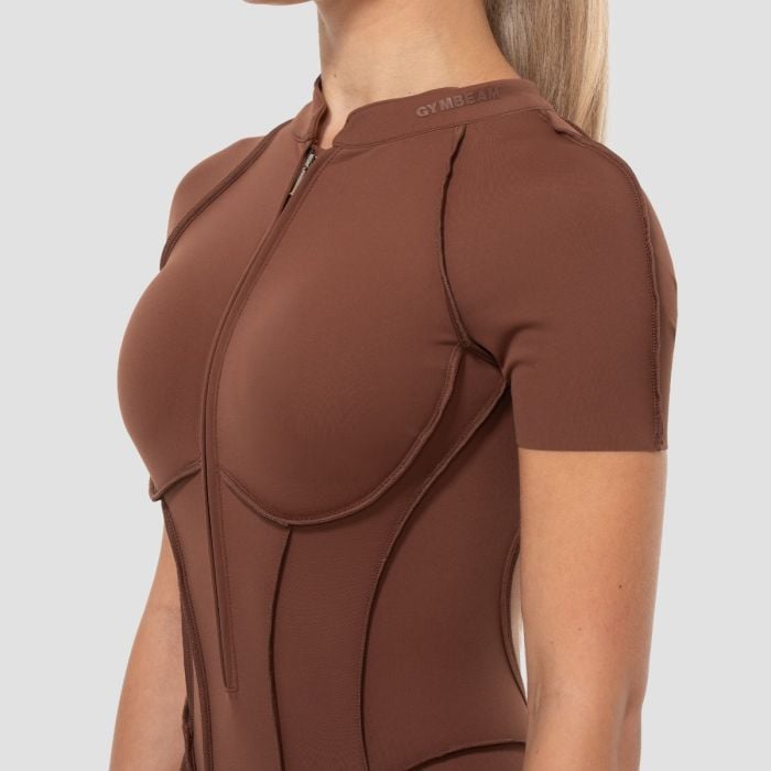 Tuta Intera Corta Cosmo Brown - GymBeam L
