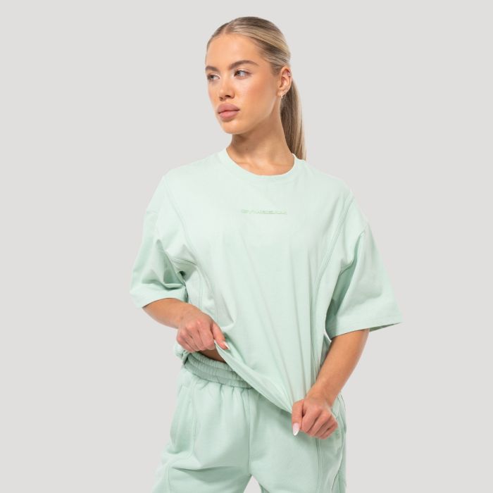 Women‘s Mochi Oversized T-Shirt Green - GymBeam S