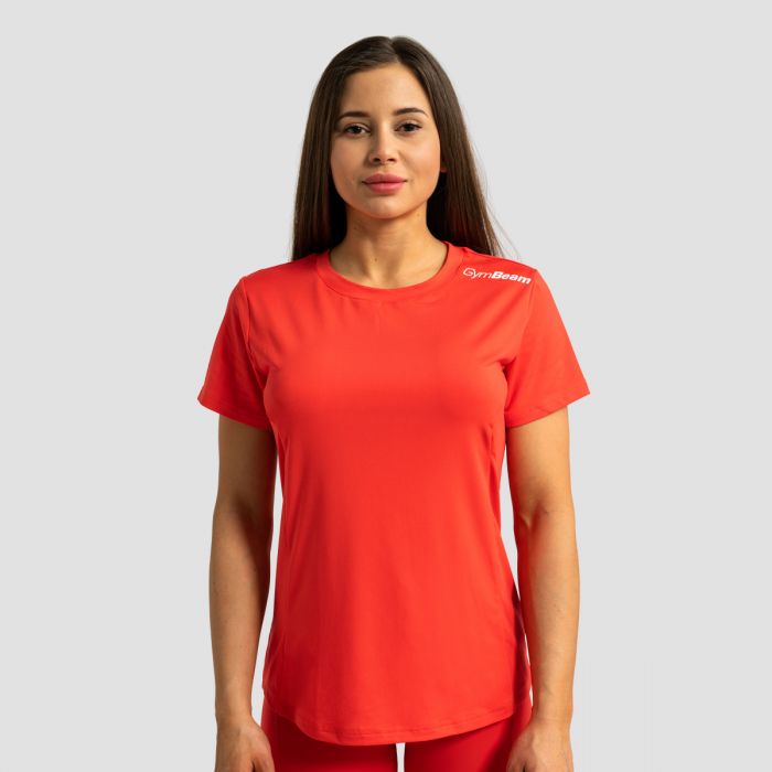 Γυναικείο Αθλητικό T-Shirt Limitless Hot Red - GymBeam