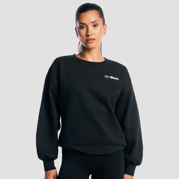 Γυναικείο Oversized Φούτερ Base Black - GymBeam M