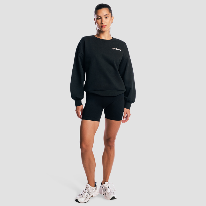 Γυναικείο Oversized Φούτερ Base Black - GymBeam M
