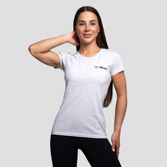 Γυναικείο Basic T-Shirt Heather Grey - GymBeam M