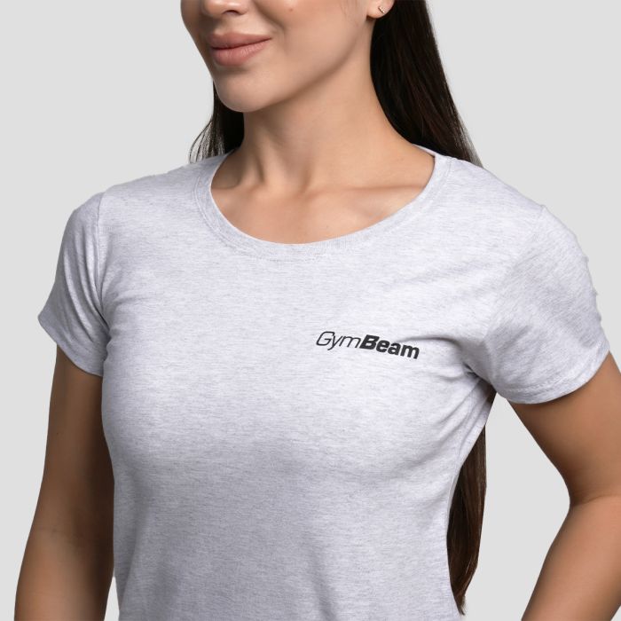Γυναικείο Basic T-Shirt Heather Grey - GymBeam M