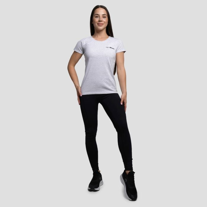 Γυναικείο Basic T-Shirt Heather Grey - GymBeam M
