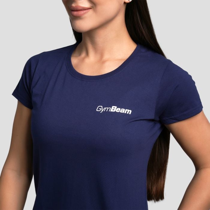 Γυναικείο βασικό μπλουζάκι Navy Blue - GymBeam M