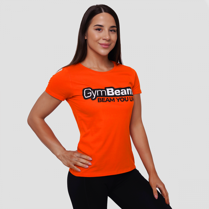 Women‘s Beam T-shirt Orange - GymBeam L