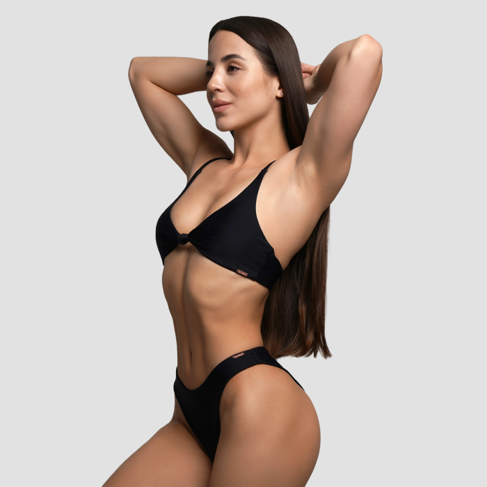 CURACAO Bikini Top Black - GymBeam L