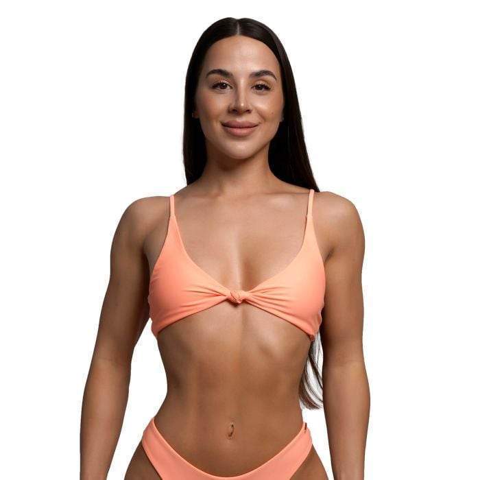 CURACAO Bikini Top Peach - GymBeam XS