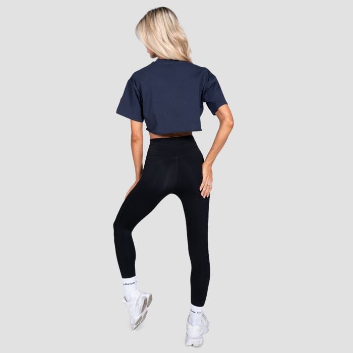 Γυναικείο Earned Cropped T-shirt Midnight - GymBeam S