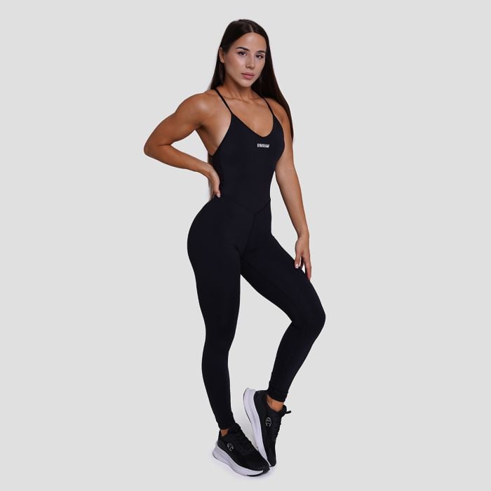 Γυναικεία ολόσωμη φόρμα FIT Black - GymBeam S