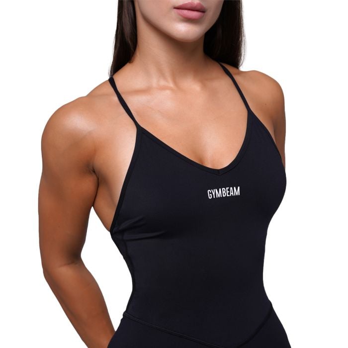 Γυναικεία ολόσωμη φόρμα FIT Black - GymBeam S
