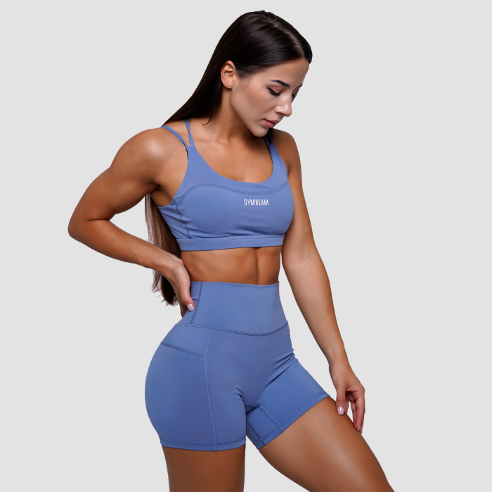 Γυναικείο σορτς FIT Steel Blue - GymBeam S