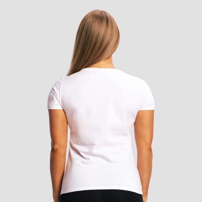 Γυναικείο Fitness White T-Shirt - GymBeam L