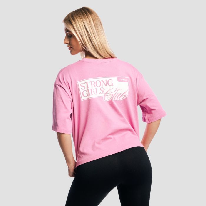 Γυναικείο Boxy T-shirt Girls Club Pink - GymBeam M