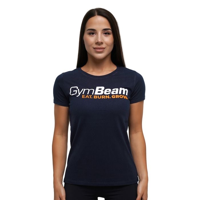 Γυναικείο T-Shirt Grow Navy - GymBeam L