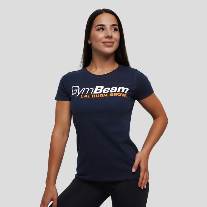 Γυναικείο T-Shirt Grow Navy - GymBeam L