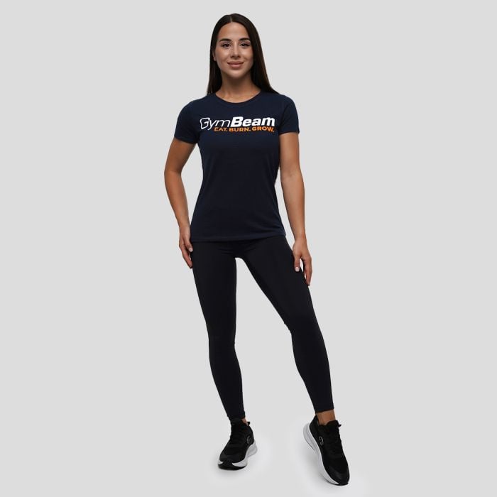 Γυναικείο T-Shirt Grow Navy - GymBeam L