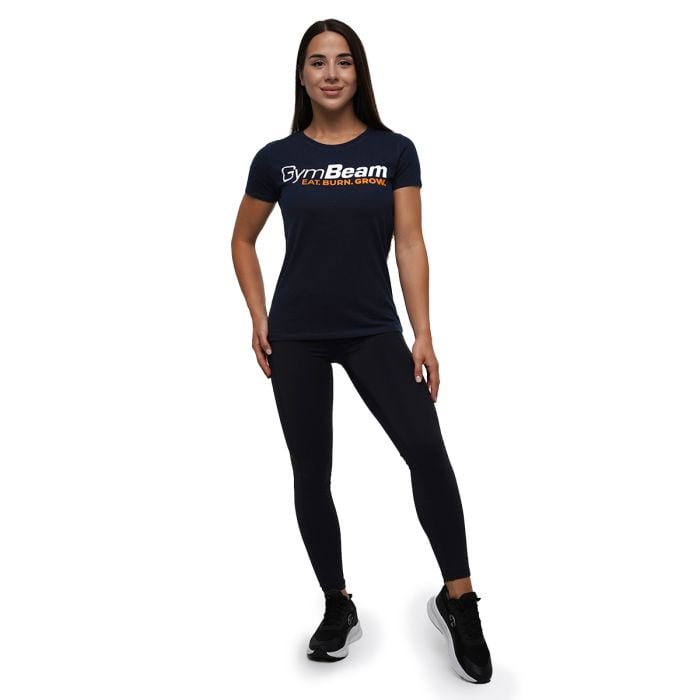 Γυναικείο T-Shirt Grow Navy - GymBeam L