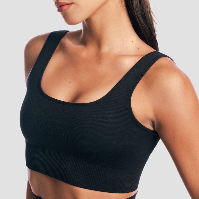Γυναικείο Bralette GymBabe Black - GymBeam M
