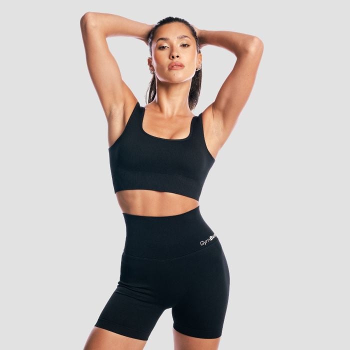 Γυναικείο Bralette GymBabe Black - GymBeam M