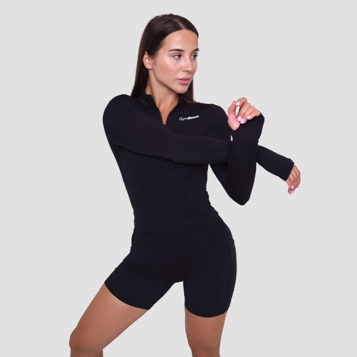 Women‘s Ignite Sports Top Black - GymBeam M