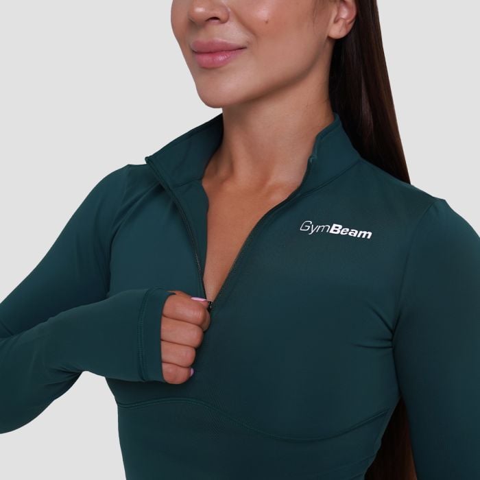Women‘s Ignite Sports Top Dark Green - GymBeam M
