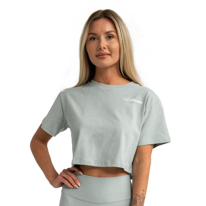 Γυναικείο T-Shirt Limitless Cropped  Eucalypt - GymBeam M