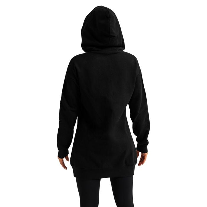 Women‘s Limitless Longline Hoodie Black - GymBeam L