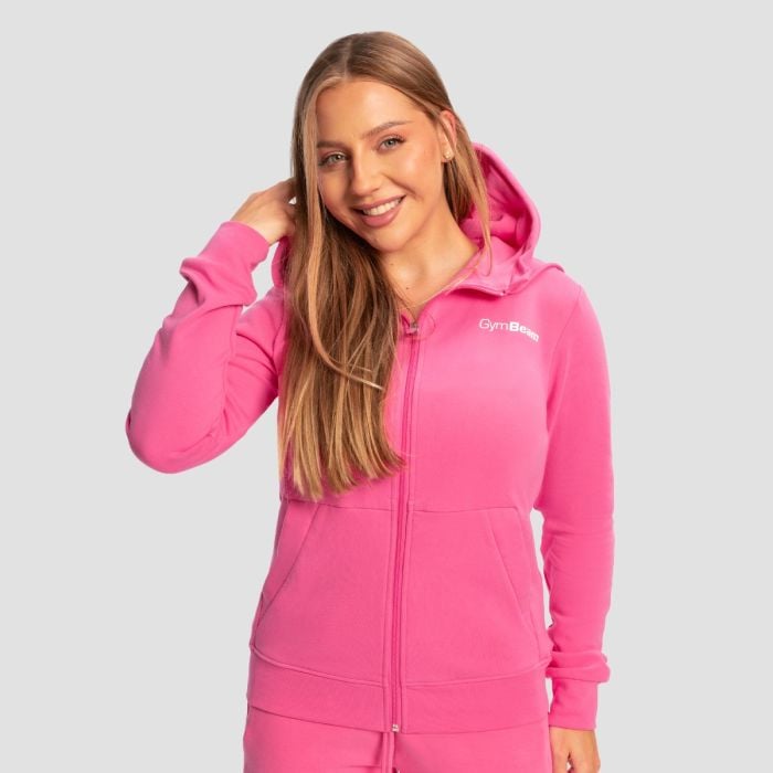 Γυναικείο Limitless Zip Up Hoodie Dragonfruit - GymBeam XXL