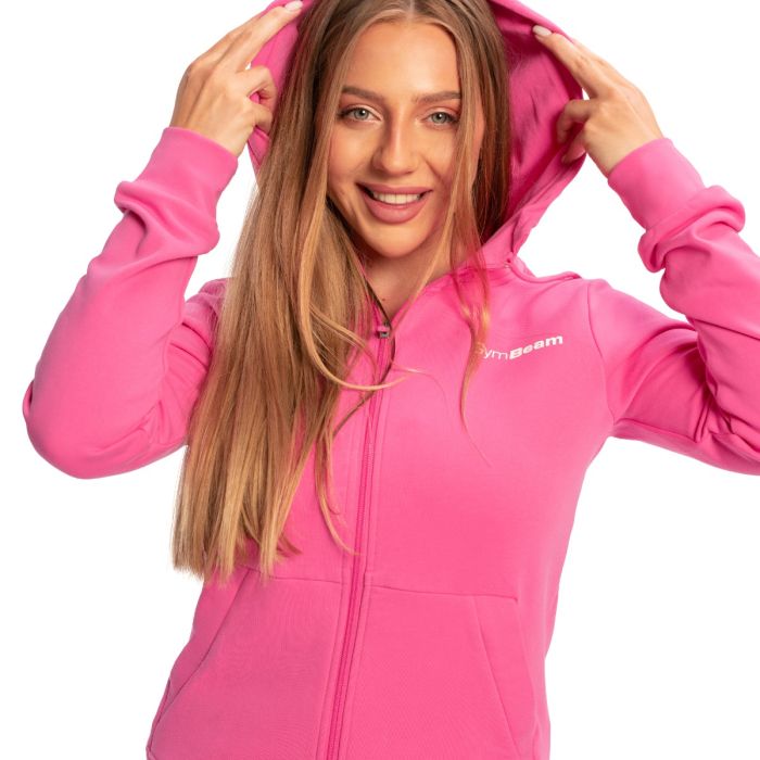 Γυναικείο Limitless Zip Up Hoodie Dragonfruit - GymBeam XXL