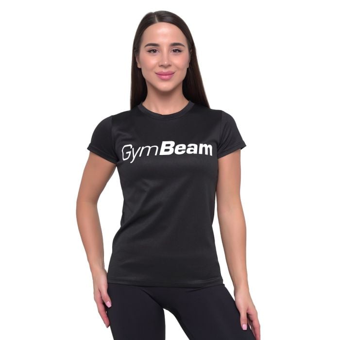 Γυναικείο T-shirt Essence Black  - GymBeam M