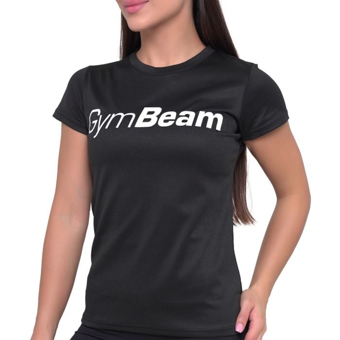 Γυναικείο T-shirt Essence Black  - GymBeam M