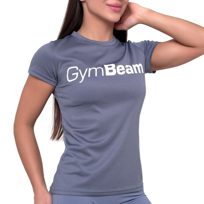 Γυναικείο T-shirt Essence Denim Blue - GymBeam S