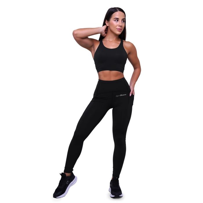 Γυναικείο κολάν Running Leggings Black - GymBeam M