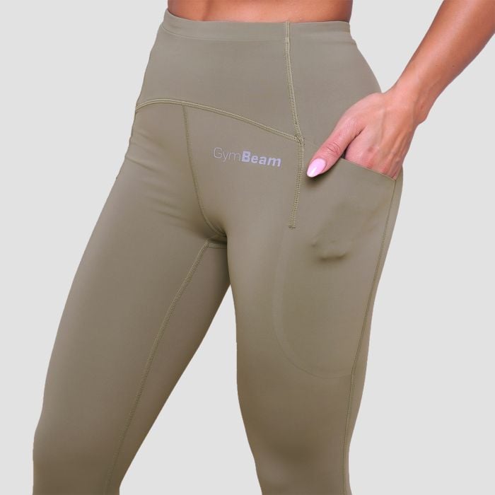 Γυναικείο κολάν Running Leggings Vetiver - GymBeam M