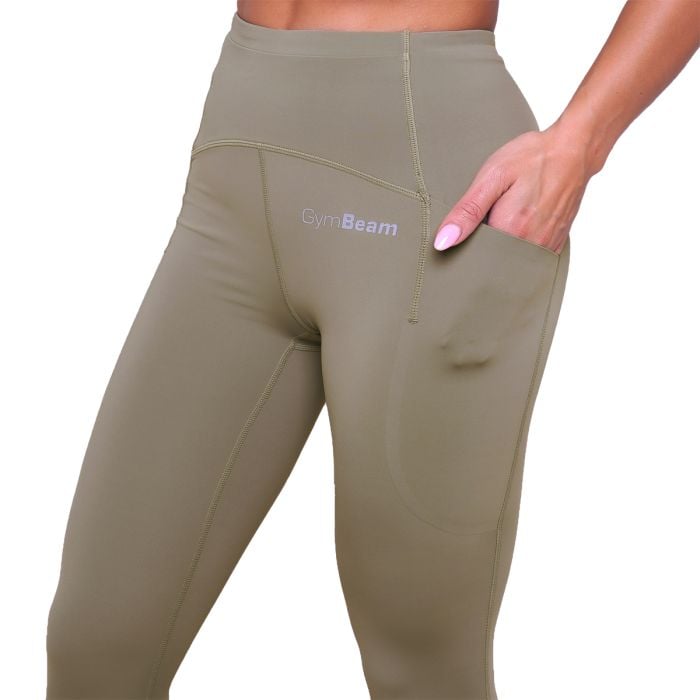 Γυναικείο κολάν Running Leggings Vetiver - GymBeam M
