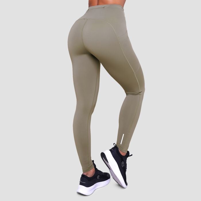 Γυναικείο κολάν Running Leggings Vetiver - GymBeam M