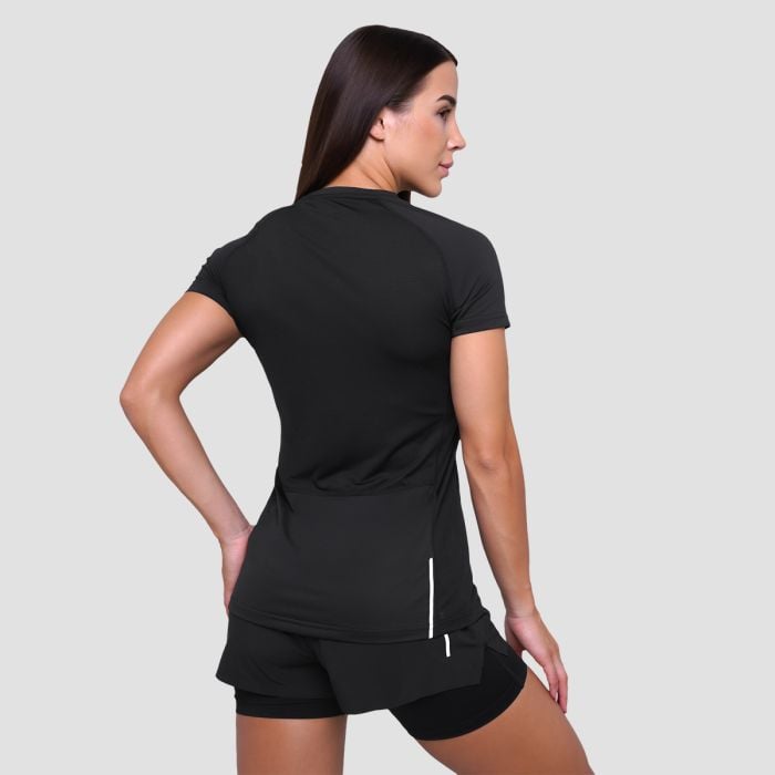 Γυναικείο Pulse Running T-Shirt Black - GymBeam L