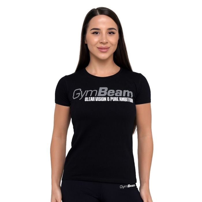 Women‘s Pure Ambition T-shirt Black - GymBeam S