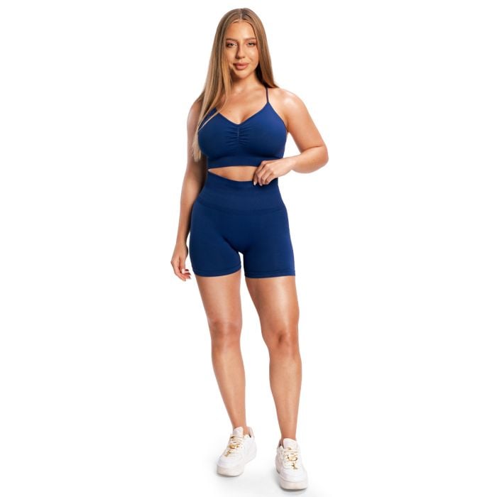 Γυναικείο Σορτς Seamless Sculpt Navy - GymBeam S