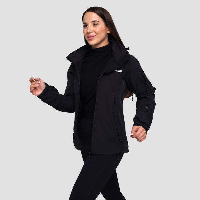 Γυναικείο Softshell μπουφάν μαύρο - GymBeam L