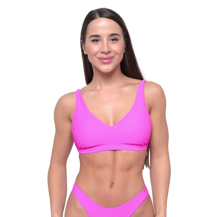 Γυναικείο αθλητικό Bikini Top Pink - GymBeam XL