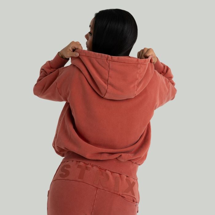 Γυναικείο Φούτερ με φερμουάρ Washed Terra - STRIX L