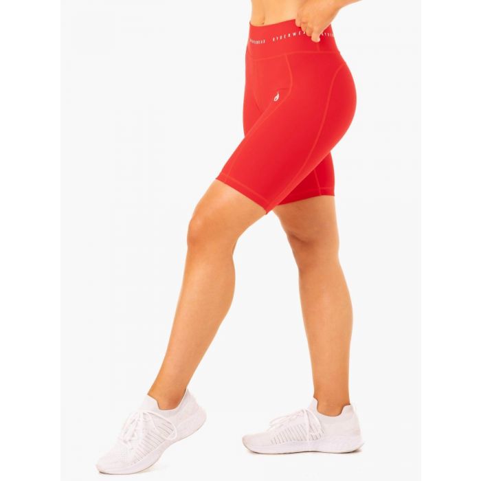 Γυναικείο Ψηλόμεσο Biker Shorts Reflex Red – Ryderwear L
