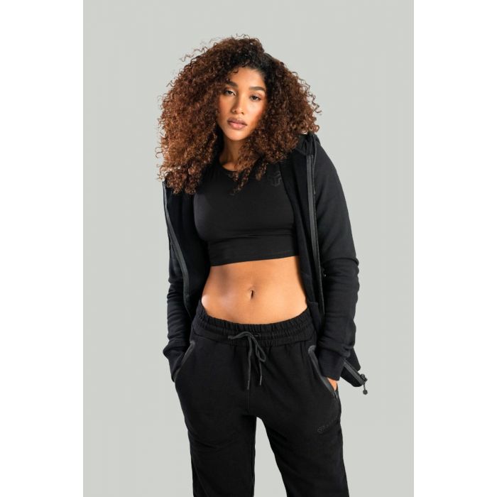 Γυναικείο Crop Top Essential Black - STRIX L