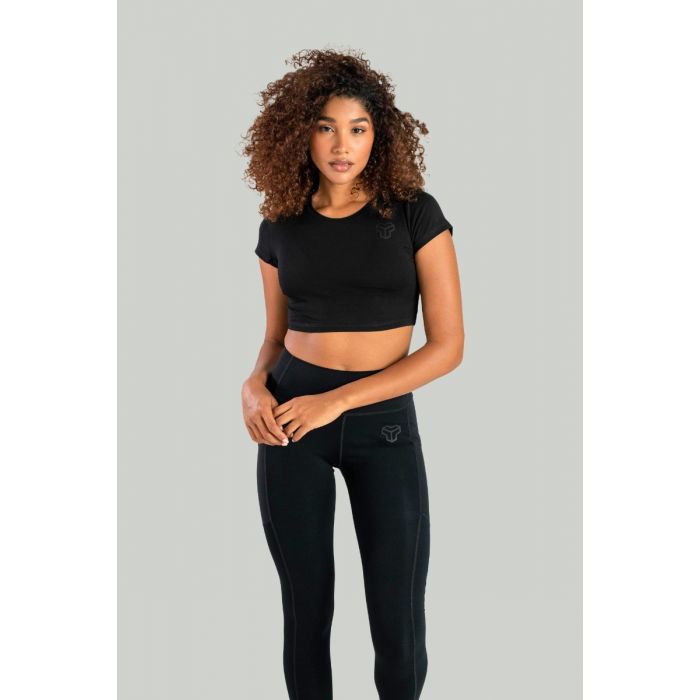Γυναικείο Crop Top Essential Black - STRIX L