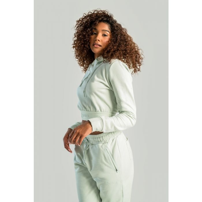 Γυναικείο Cropped Hoodie Moon Grey - STRIX S