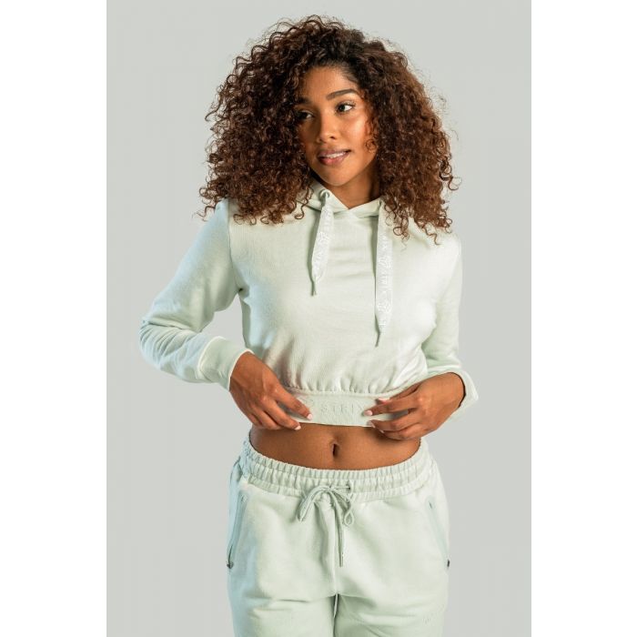 Γυναικείο Cropped Hoodie Moon Grey - STRIX S