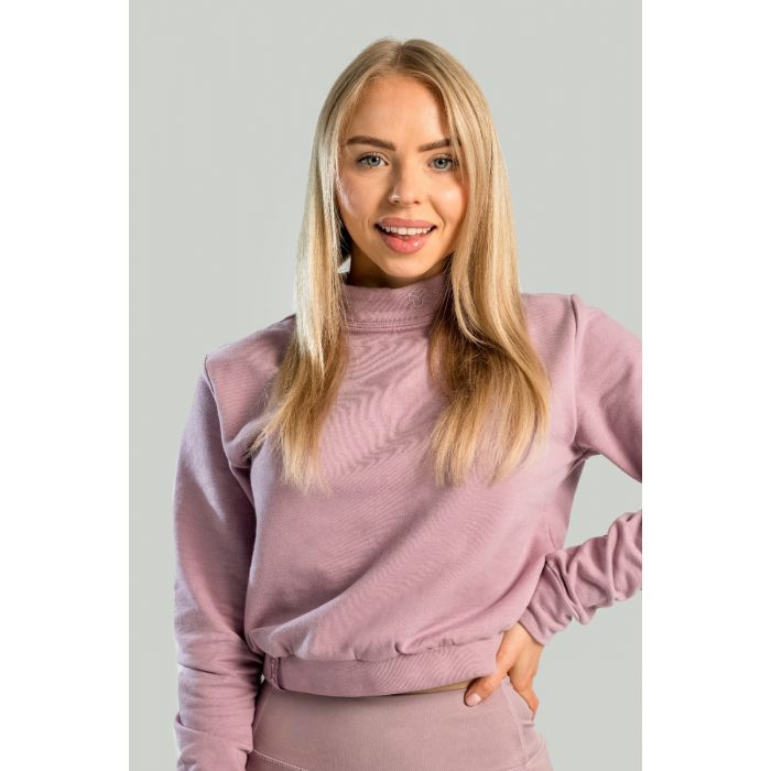Γυναικείο Φούτερ με Ψηλό Λαιμό Essential Mauve  – STRIX L